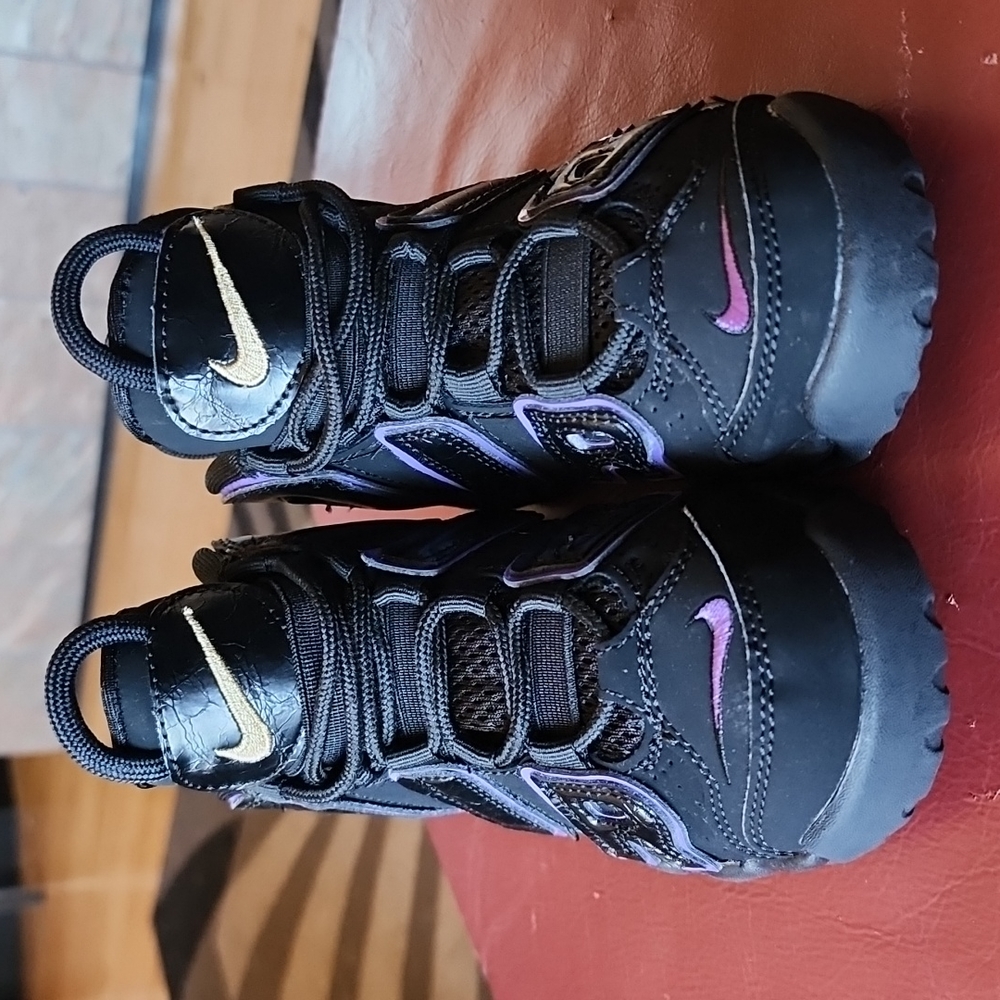 Nike: Air More Uptempo, Black/Grape/Gold, Child's 13 (13C)